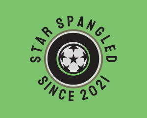 Star Soccer Ball logo design