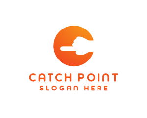 Hand Finger Pointer logo design