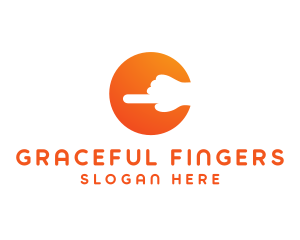 Hand Finger Pointer logo design