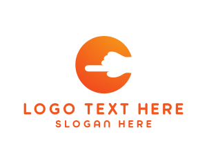 Click - Hand Finger Pointer logo design