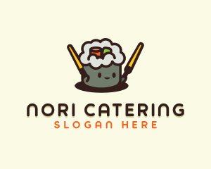 Cute Sushi Restaurant logo design