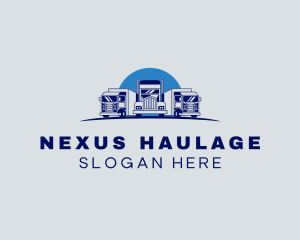 Freight Truck Logistics logo design