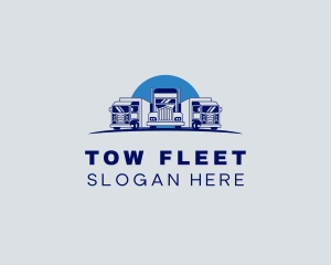 Freight Truck Logistics logo design