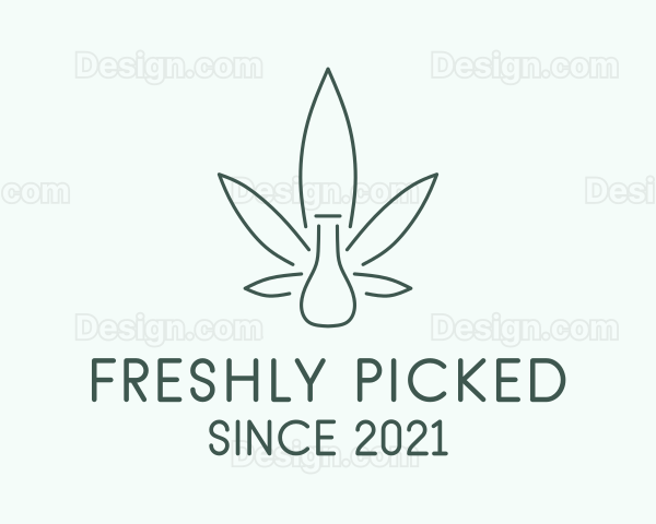 Green Bottle Cannabis Logo