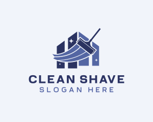 House Sparkle Squeegee Cleaning logo design