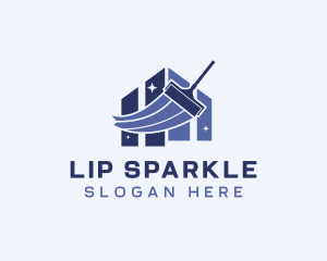 House Sparkle Squeegee Cleaning logo design