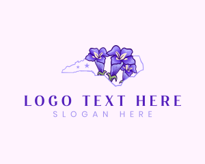 North Carolina Gentian Flower logo