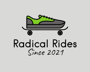 Sneakers Skateboard Footwear logo design