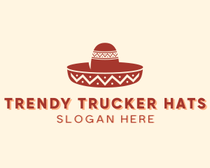 Traditional Mexican Hat logo design