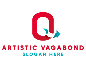 Logistics Arrow Letter Q logo design