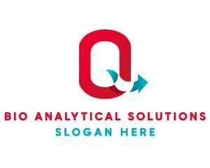 Logistics Arrow Letter Q logo design