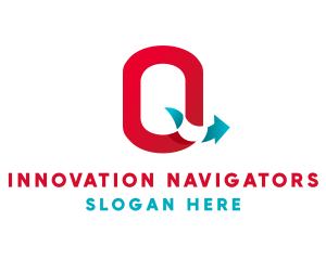 Logistics Arrow Letter Q logo design