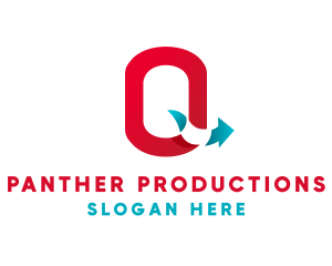 Logistics Arrow Letter Q logo design