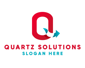 Logistics Arrow Letter Q logo design