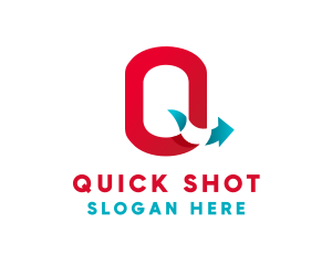 Logistics Arrow Letter Q logo design