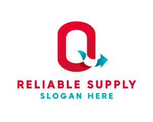 Logistics Arrow Letter Q logo