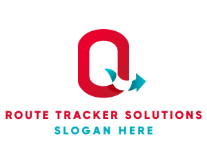 Logistics Arrow Letter Q logo design