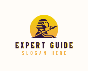 Travel Sphinx Airplane logo design