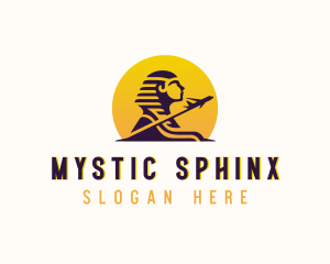 Travel Sphinx Airplane logo design