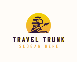 Travel Sphinx Airplane logo design