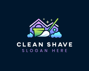 Cleaning Mop Sanitation logo design