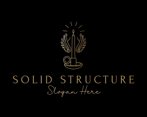 Gold Wings Candle logo design