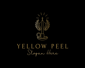 Gold Wings Candle logo design