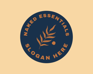 Holistic Modern Plant Badge logo design