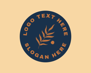 Simple - Holistic Modern Plant Badge logo design