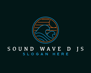 Tidal Wave Beach logo design