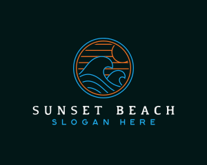 Tidal Wave Beach logo design