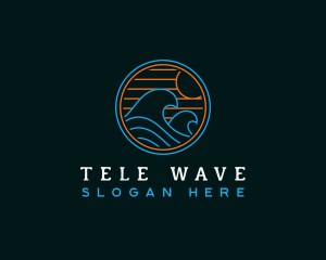 Tidal Wave Beach logo design