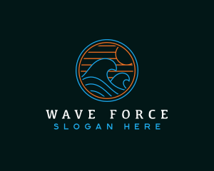 Tidal Wave Beach logo design