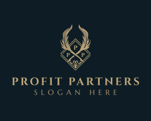 Luxury Feather Quill logo design