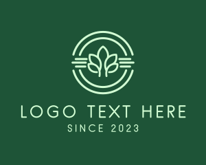 Organic Plant Badge  logo