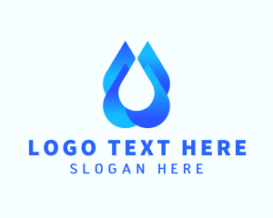 Blue Liquid Droplet logo