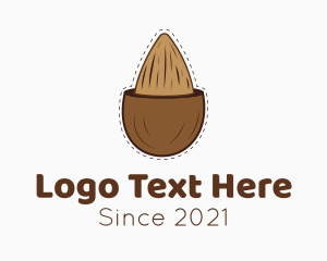 Brown Almond Shell  logo