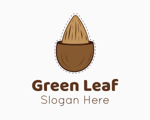 Brown Almond Shell  Logo