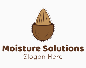 Brown Almond Shell  Logo