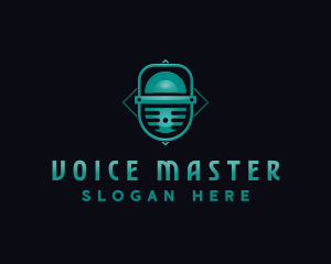 Studio Microphone Audio logo design