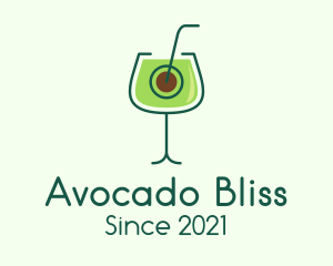 Avocado Cocktail Drink logo