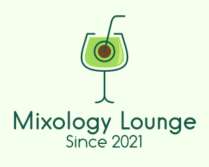 Avocado Cocktail Drink logo