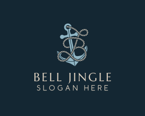 Marine Anchor Rope Letter B logo design