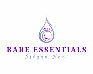 Lavender Essential Oil logo design