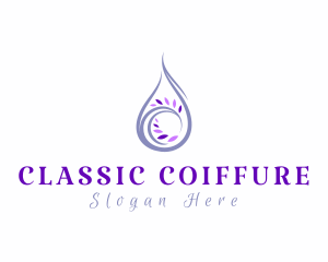 Lavender Essential Oil logo design