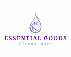 Lavender Essential Oil logo design