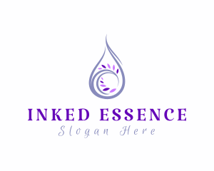 Lavender Essential Oil logo design