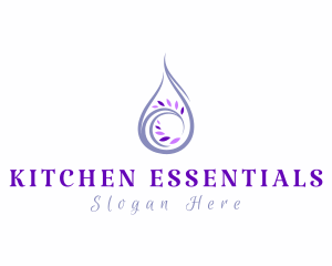 Lavender Essential Oil logo design