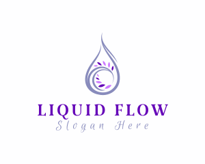 Lavender Essential Oil logo design