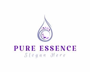 Lavender Essential Oil logo design